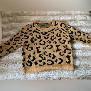SHEIN leopard print sweater
